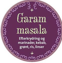 Garam Masala - Efterkrydring af wok , urries, og Shawarma  Øko